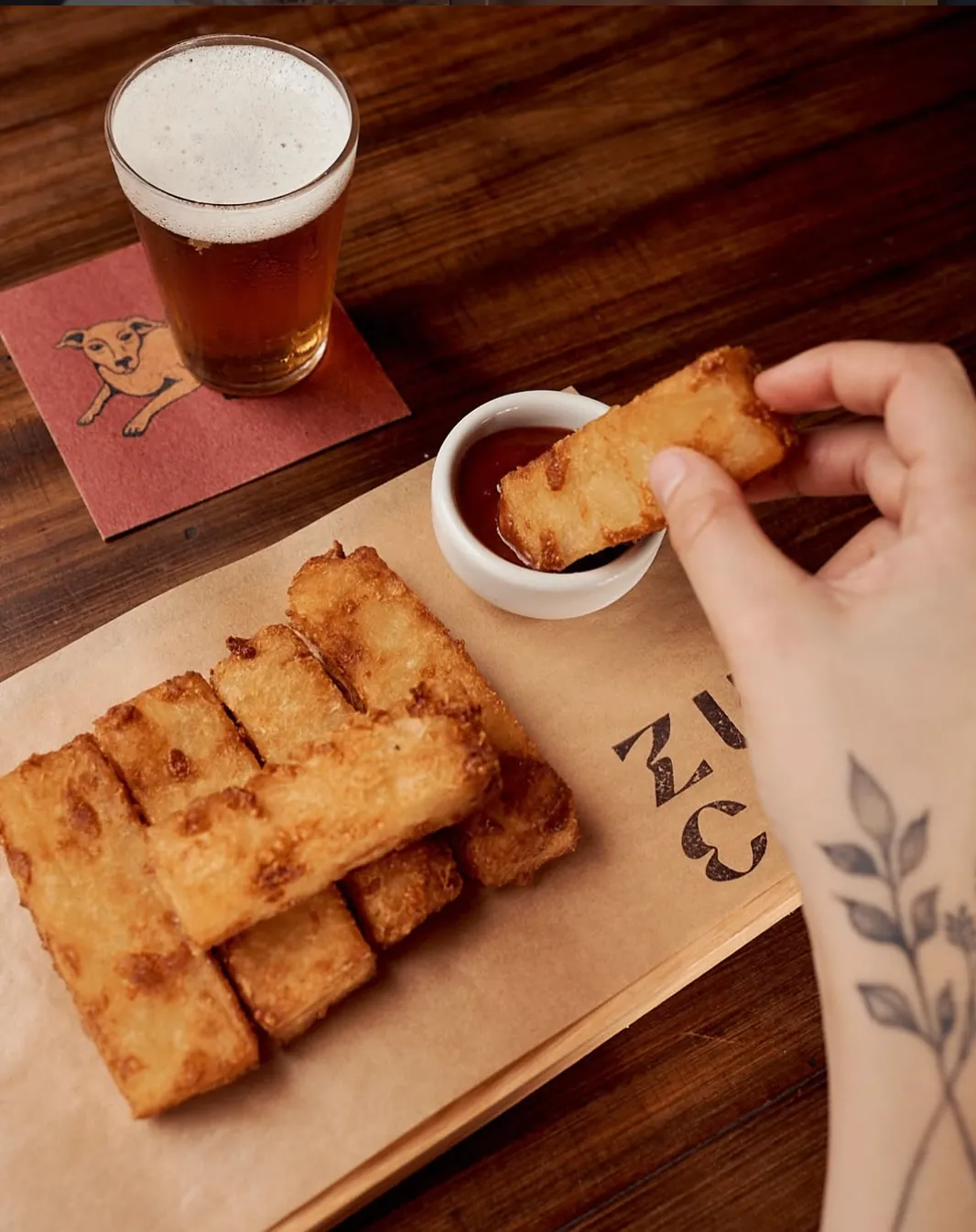 Aipim e cerveja no ZUCA
